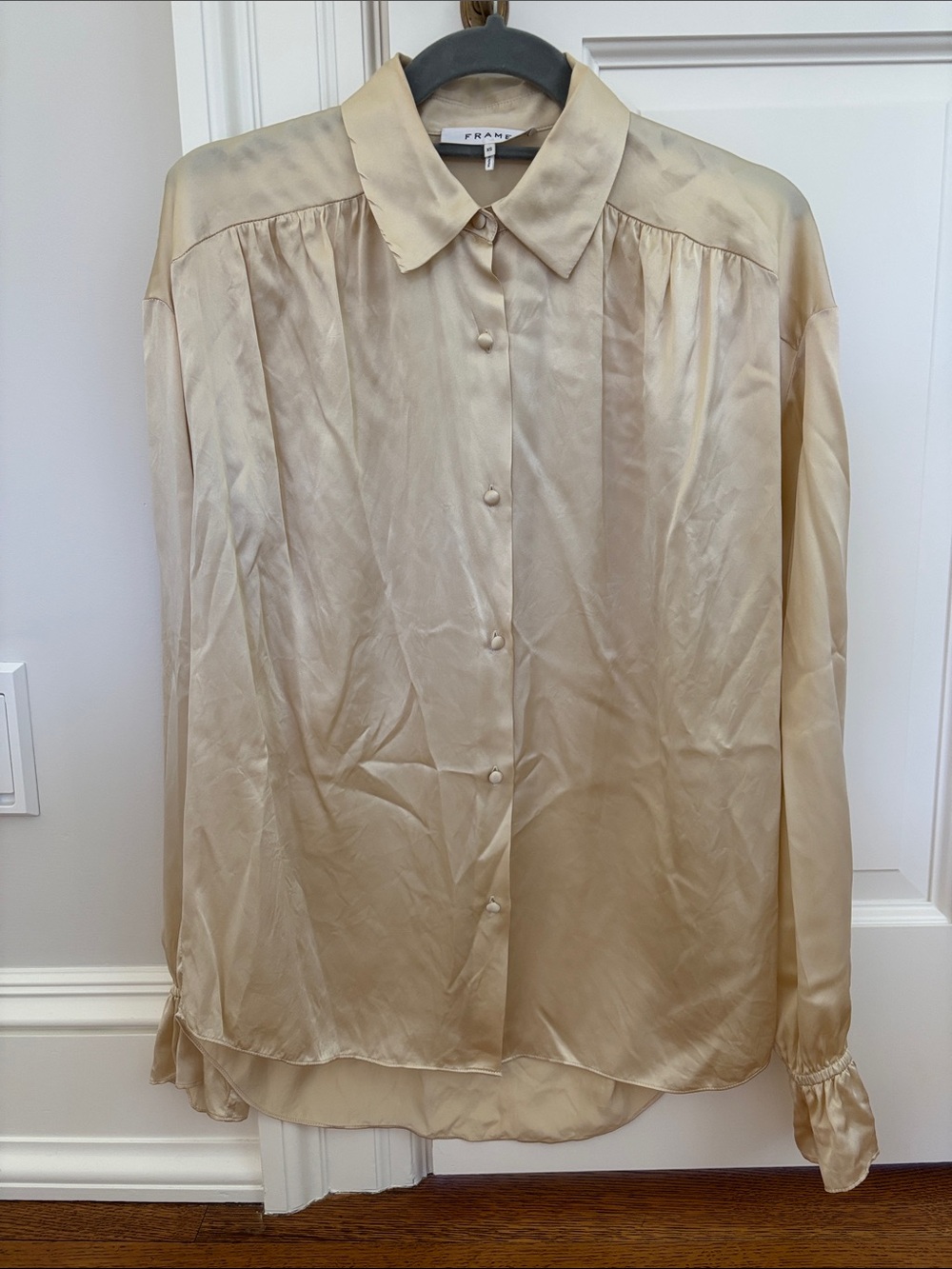 Frame Silk Shirt Sz XS